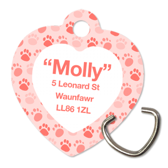 Dog Tags- Heart shape
