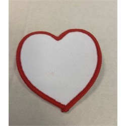  Custom printed heart badge