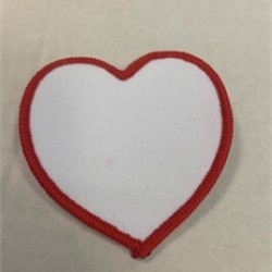  Custom printed heart badge