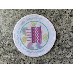 Printed Circular Birthday badge