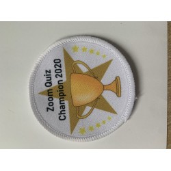 Printed 8cm Circle Trophy Badge