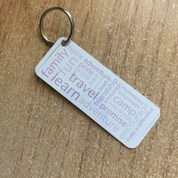 Metal keyring without charm options