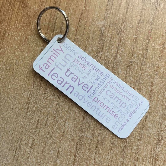 Metal keyring without charm options
