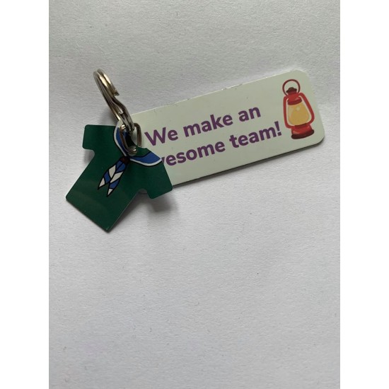 Metal keyring with charm options