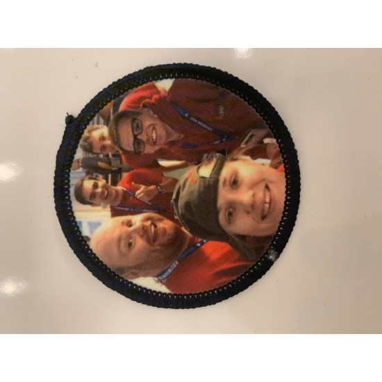 Printed 8cm Circle Photo badge!