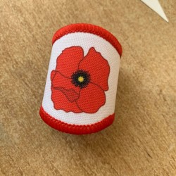 Printed poppy woggle 