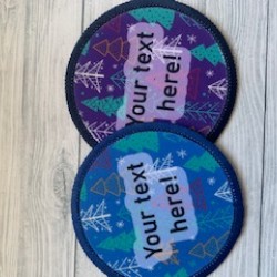 Printed 8cm Christmas tree design- customise me