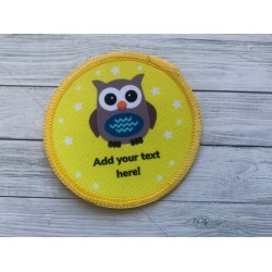 Printed 8cm Owl Badge