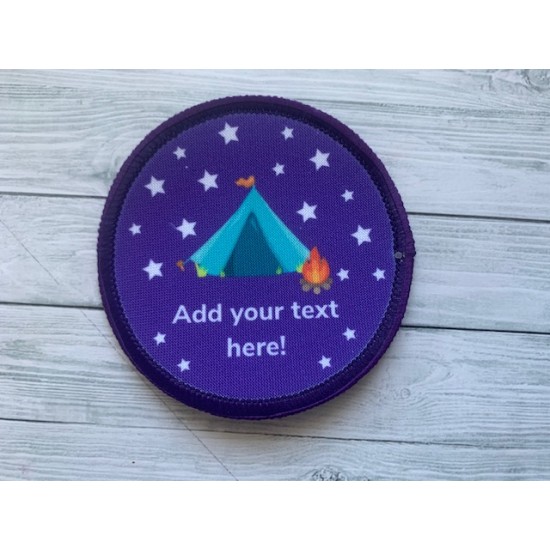Printed 8cm tent and stars