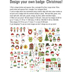 Design your own Christmas Badge