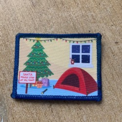 Printed 8cm Indoors tent at Christmas - I can be customised!