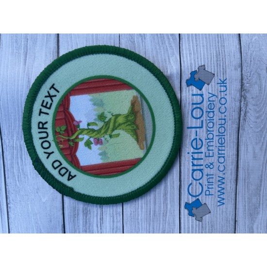 Printed 8cm  Jack and the Beanstalk Panto badge-Customise