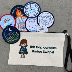 Zipped badge pouch 
