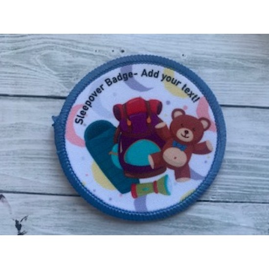 Printed 8cm Sleepover, bear, sleeping bag and bag customise me!
