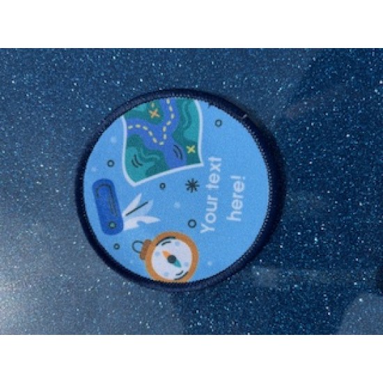 Printed 8cm Outdoor exploring Badge