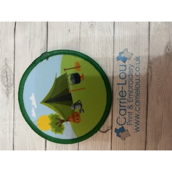 Printed 8cm Summer campsite 