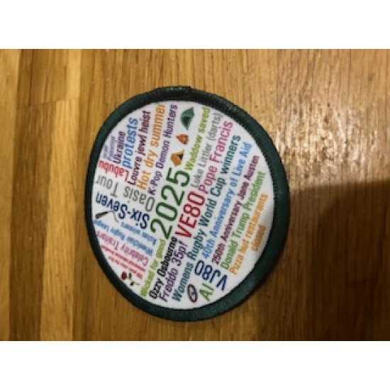 Printed 8cm 2025  wordart round up! 