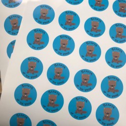 A4 Page Beaver of the week stickers