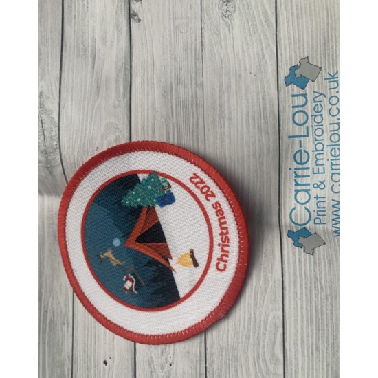 Printed 8cm Christmas tent night time- I can be customised!