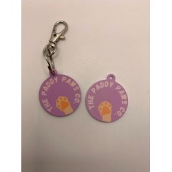 Plastic dog tags double sided-Circle 