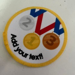 Printed 8cm Sporting/Olympic badge 
