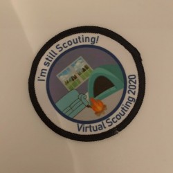 Printed Circular I'm still Scouting Badge