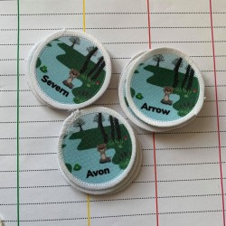 Custom printed 5cm circular badges